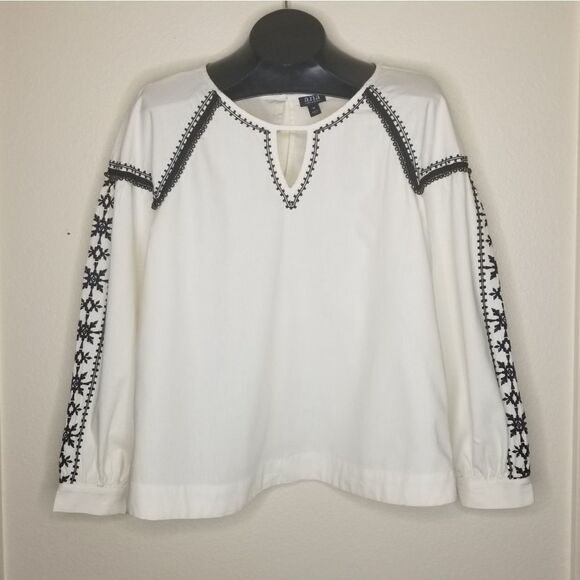 a.n.a. Embellished Embroidered Blouse - Picture 3 of 16